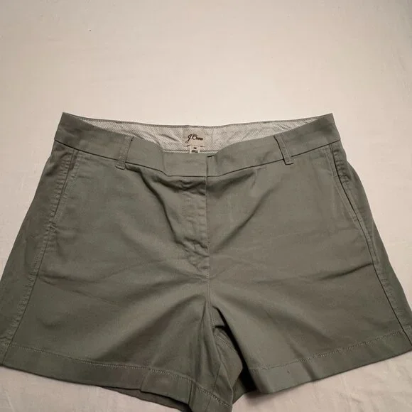J.Crew 4" Stretch Chino Shorts - Size 14 - MF0245 - Picture 1 of 8